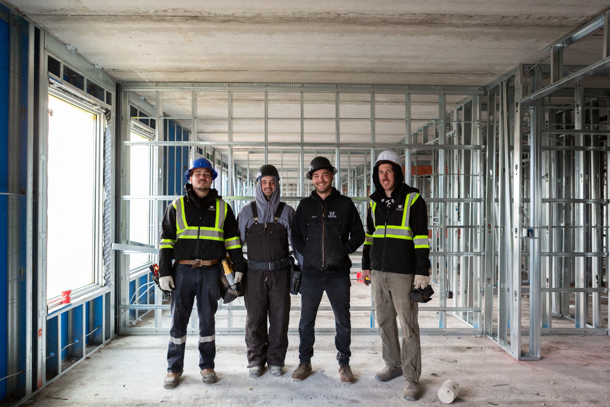 Members of the wider Wilson team at a construction site